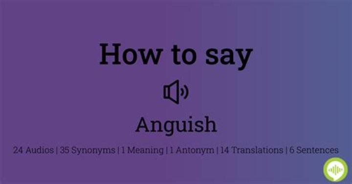 How to pronounce anguish