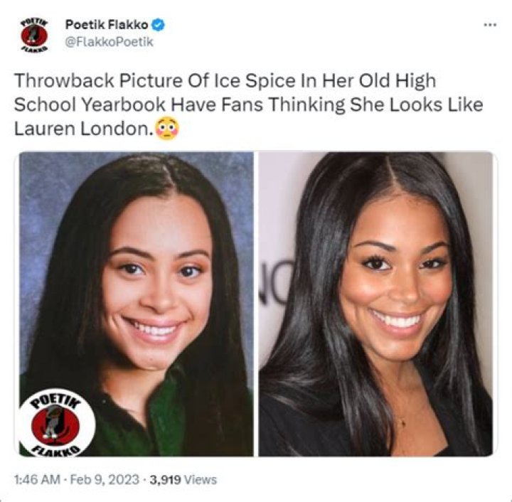 Rapper Ice Spice Yearbook Photo Leaves Fans Feeling Shocked